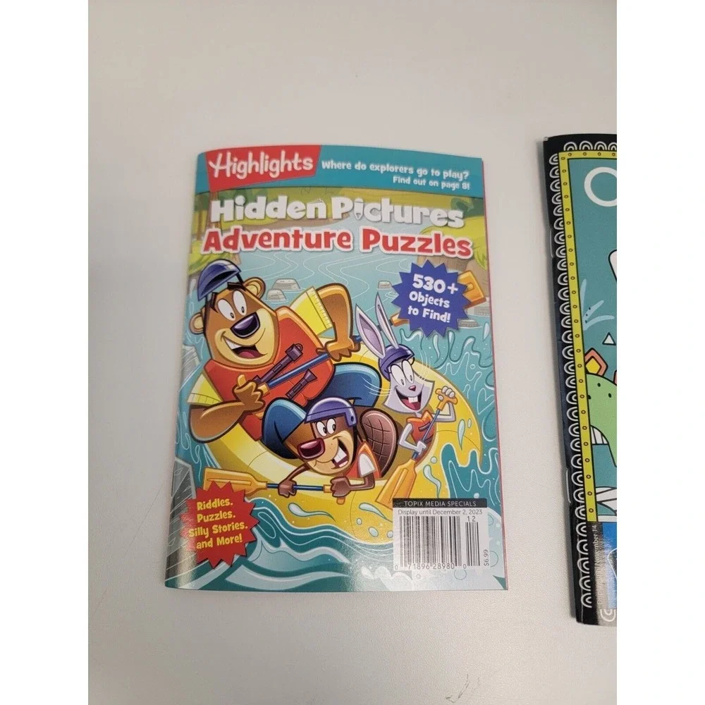 Highlights Hidden Pictures Adventure Puzzles and Color Me Dinosaurs by pil new